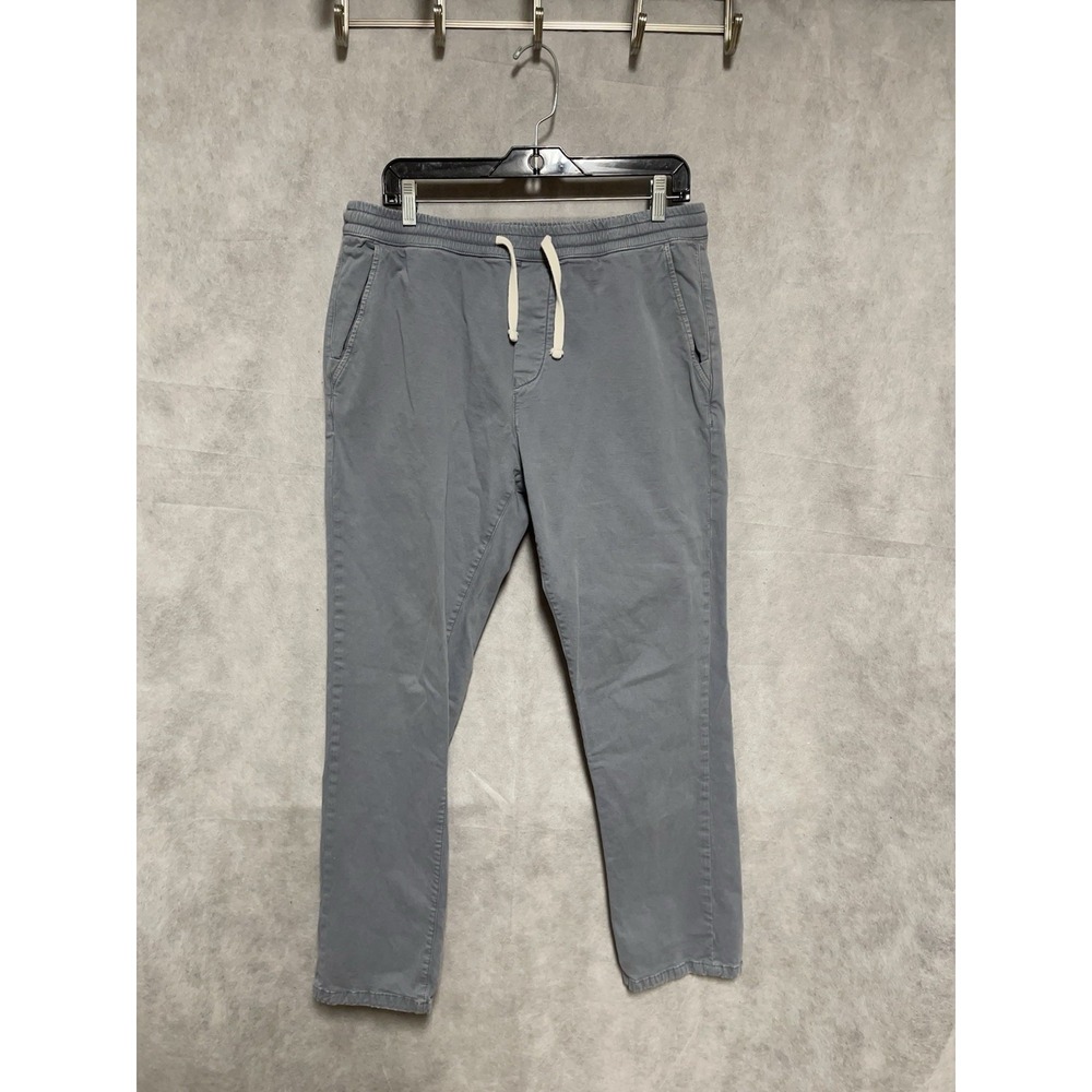 Marine Layer Pants Men L Saturday Slim Straight Twill Pull On Chino Drawstrings - Picture 2 of 11